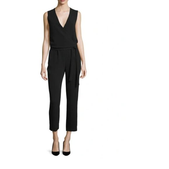 Theory Women's Black Sleeveless Jumpsuit - Sz 2 EUC - Picture 1 of 8